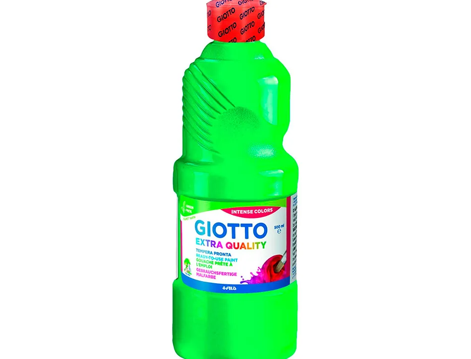 Gouache giotto flacon 500ml coloris emeraude