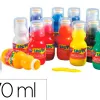 Gouache lefranc bourgeois liquide applicateur spoty embout mousse coloris assortis boîte 12 flacons 70ml