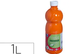 Gouache lefranc bourgeois liquide redimix non toxique fluide couvrante prête à l'emploi orange flacon 1000ml