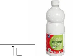 Gouache lefranc bourgeois liquide redimix non toxique fluide couvrante prête à l'emploi blanc flacon 1000ml