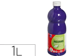 Gouache lefranc bourgeois liquide redimix non toxique fluide couvrante prête à l'emploi violet flacon 1000ml
