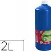 Gouache lefranc bourgeois liquide redimix non toxique fluide couvrante prête à l'emploi bleu primaire flacon 2000ml