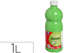 Gouache lefranc bourgeois liquide redimix non toxique fluide couvrante prête à l'emploi vert clair flacon 1000ml