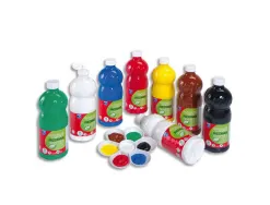 Gouache lefranc bourgeois liquide redimix non toxique fluide couvrante prête à l'emploi assortiment 8 flacons 1000ml