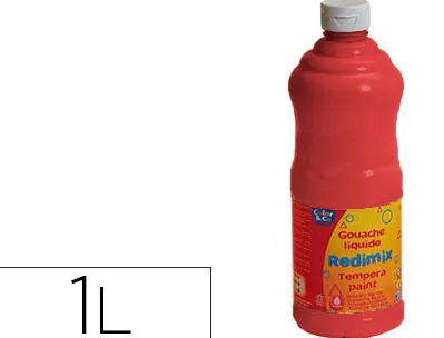 Gouache lefranc bourgeois non toxique fluide grande couvrance coloris carmin flacon 1000ml