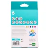 Gouache liderpapel solide baton de 10gr sans solvant sechage rapide coloris assortis boite de 6 unites