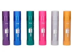 Gouache liderpapel solide baton de 10gr sans solvant sechage rapide coloris assortis boite de 6 unites