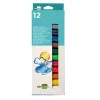 Gouache liderpapel solide baton de 10gr sans solvant sechage rapide coloris assortis boite de 12 unites