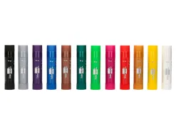 Gouache liderpapel solide baton de 10gr sans solvant sechage rapide coloris assortis boite de 12 unites