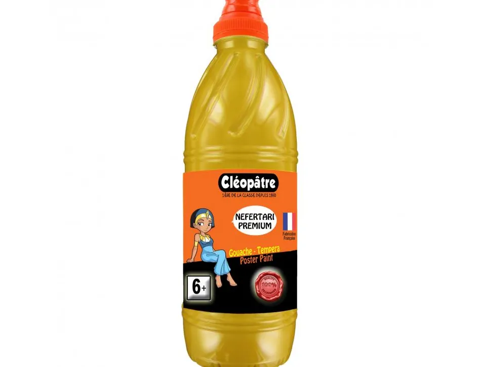 Gouache liquide cleopatre nefertari coloris or le flacon 1l