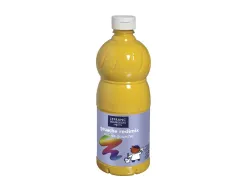 Gouache liquide colart redimix aspect veloute miscible coloris jaune or flacon 1l