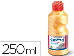 Gouache liquide giotto tous supports sechage rapide coloris argent metallise flacon 250ml