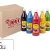 Gouache liquide jovi set b 1000ml couleurs primaires assortis boite 6 bouteilles
