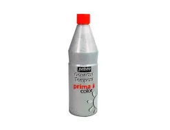 Gouache pébéo primacolor liquide inodore onctueuse application facile coloris argent flacon 1000ml