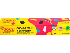 Gouache scolaire jovi a base d'eau couleur assorties 5 pots de 35 ml + pinceau