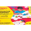 Gouache scolaire jovi a base d'eau couleur assorties 6 pots de 35 ml + pinceau+ pot pour l'eau