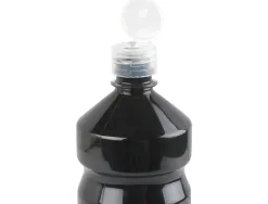 Gouache scolaire liderpapel liquide lavable fermeture sécurité brillante coloris noir flacon 1000ml