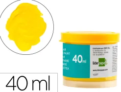 Gouache scolaire liderpapel coloris jaune pot 40ml