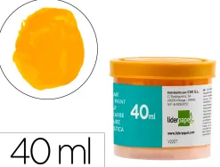 Gouache scolaire liderpapel coloris jaune or pot 40ml