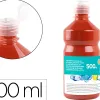 Gouache scolaire liderpapel liquide lavable fermeture sécurité brillante coloris marron flacon 500ml