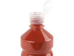 Gouache scolaire liderpapel liquide lavable fermeture sécurité brillante coloris marron flacon 500ml