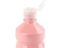 Gouache scolaire liderpapel liquide lavable fermeture sécurité brillante coloris rose flacon 500ml