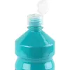 Gouache scolaire liderpapel liquide lavable fermeture sécurité brillante coloris turquoise flacon 1000ml