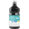 Gouache scolaire liderpapel liquide lavable fermeture sécurité brillante coloris noir flacon 500ml