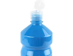 Gouache scolaire liderpapel liquide lavable fermeture sécurité brillante coloris bleu flacon 1000ml