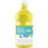 Gouache scolaire liderpapel liquide lavable fermeture sécurité brillante coloris jaune citron flacon 500ml