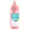 Gouache scolaire liderpapel liquide lavable fermeture sécurité brillante coloris rose flacon 1000ml