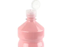 Gouache scolaire liderpapel liquide lavable fermeture sécurité brillante coloris rose flacon 1000ml