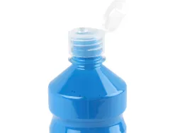Gouache scolaire liderpapel liquide lavable fermeture sécurité brillante coloris bleu flacon 500ml