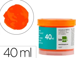 Gouache scolaire liderpapel coloris orange pot 40ml