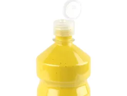Gouache scolaire liderpapel liquide lavable fermeture sécurité brillante coloris jaune flacon 1000ml