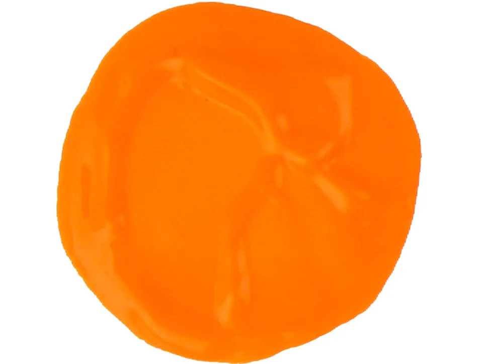Gouache scolaire liderpapel liquide lavable fermeture sécurité brillante coloris orange 500ml