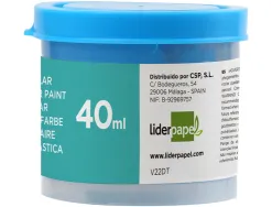 Gouache scolaire liderpapel coloris bleu pot 40ml