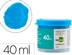 Gouache scolaire liderpapel coloris bleu pot 40ml