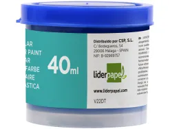 Gouache scolaire liderpapel coloris bleu outremer pot 40ml