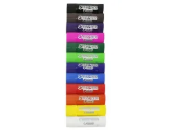 Gouache solide o color stick xxl sechage ultra rapide tous supports 40g coloris assortis etui de 12 unites