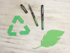 Greenball roller encre liquide bleu begreen pointe moyenne