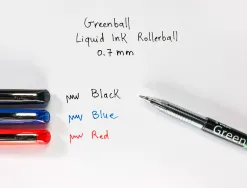 Greenball roller encre liquide bleu begreen pointe moyenne