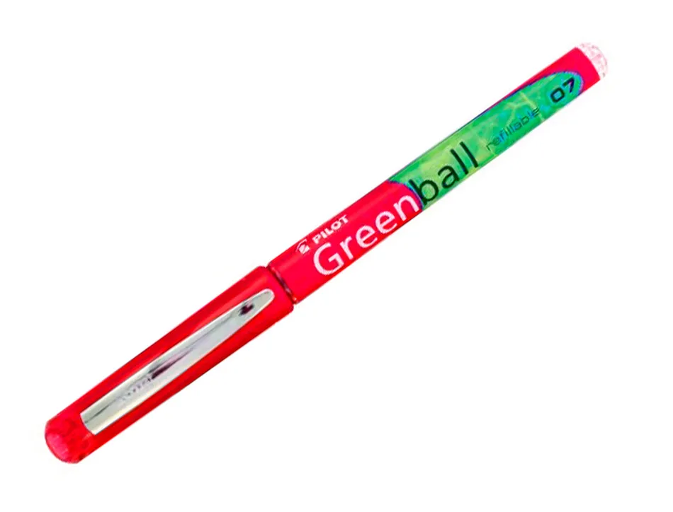 Greenball roller encre liquide rouge begreen pointe moyenne
