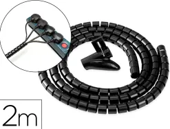 Guide-câbles fellowes cablezip entièrement réutilisable peut s'assembler longueur 2m coloris noir