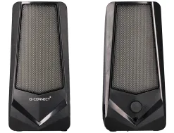 Haut-parleurs q-connect gaming bluetooth lumiere rvb puissance maximale 2x3w controle du volume coloris