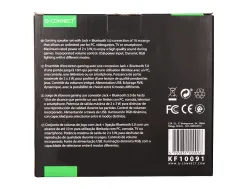 Haut-parleurs q-connect gaming bluetooth lumiere rvb puissance maximale 2x3w controle du volume coloris