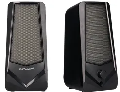 Haut-parleurs q-connect gaming bluetooth lumiere rvb puissance maximale 2x3w controle du volume coloris