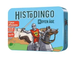 Histodingo moyen age cocktail games 7 regles de jeux 4 niveaux 56 cartes boite rangement 2 a 8 joueurs