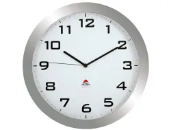Horloge alba grand format classique quartz 3 aiguilles ronde cadran abs 38cm diamètre pile 1.5v non fournie