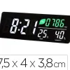 Horloge led murale ou a poser avec capteur co2, temperature et humidite 37,5x4x3,8c,